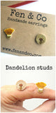 Dandelion earrings