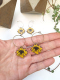 Sunflower earrings