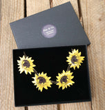 Sunflower earrings