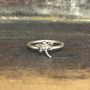 Eco silver Dragonfly ring