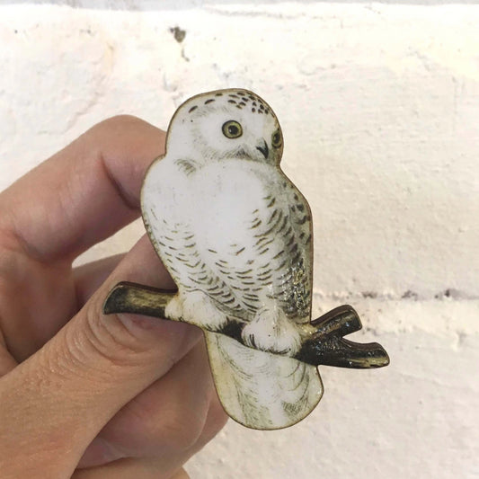 Snowy Owl brooch