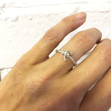 Eco silver Dragonfly ring