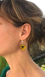 Sunflower earrings