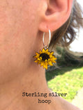 Sunflower earrings