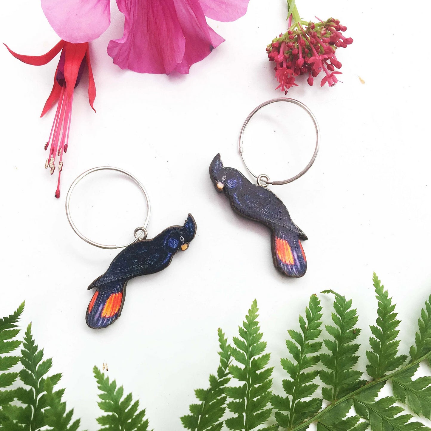 Cockatoo earrings