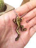 Frog necklace or frog brooch