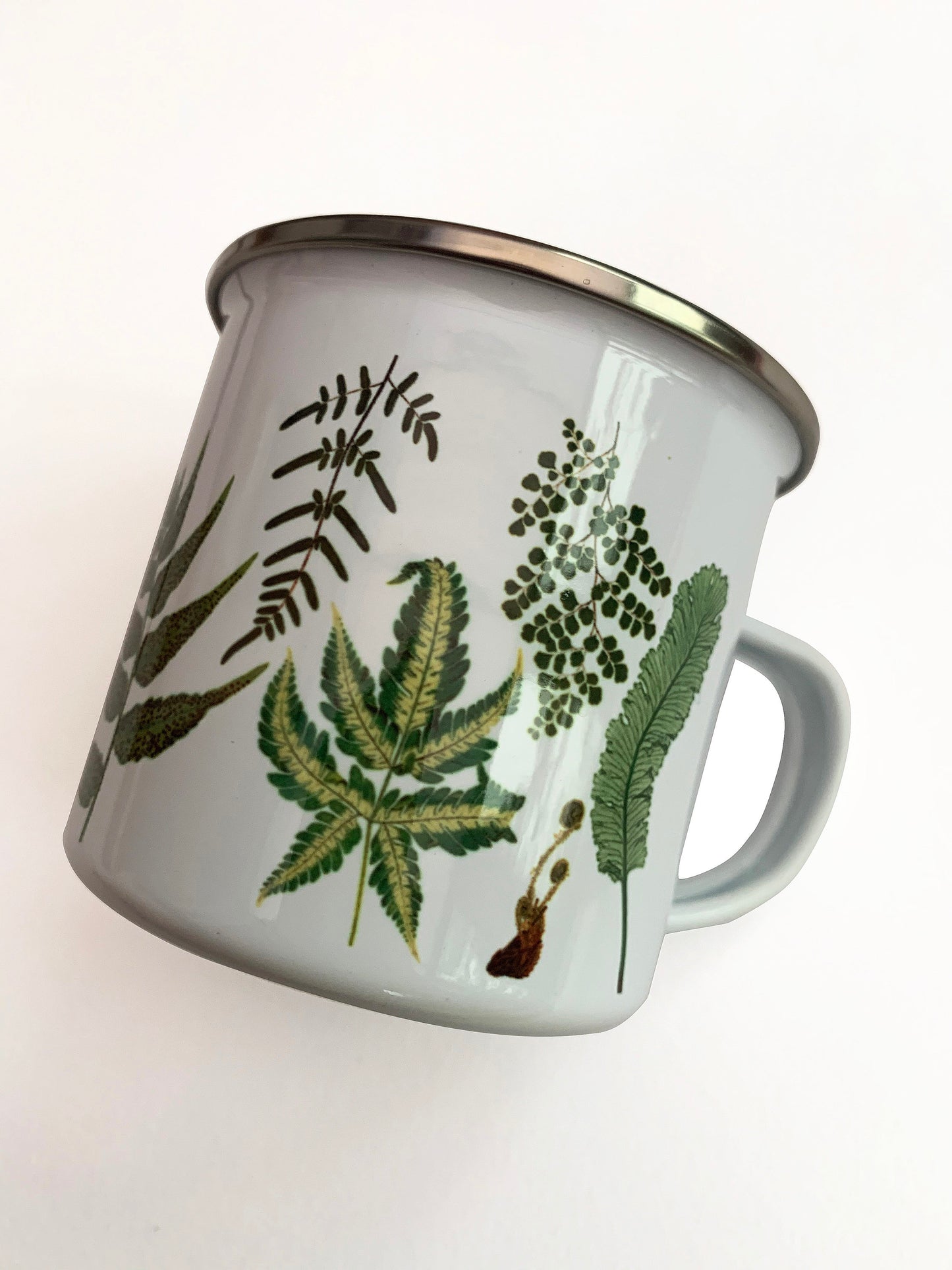 Fern enamel mug