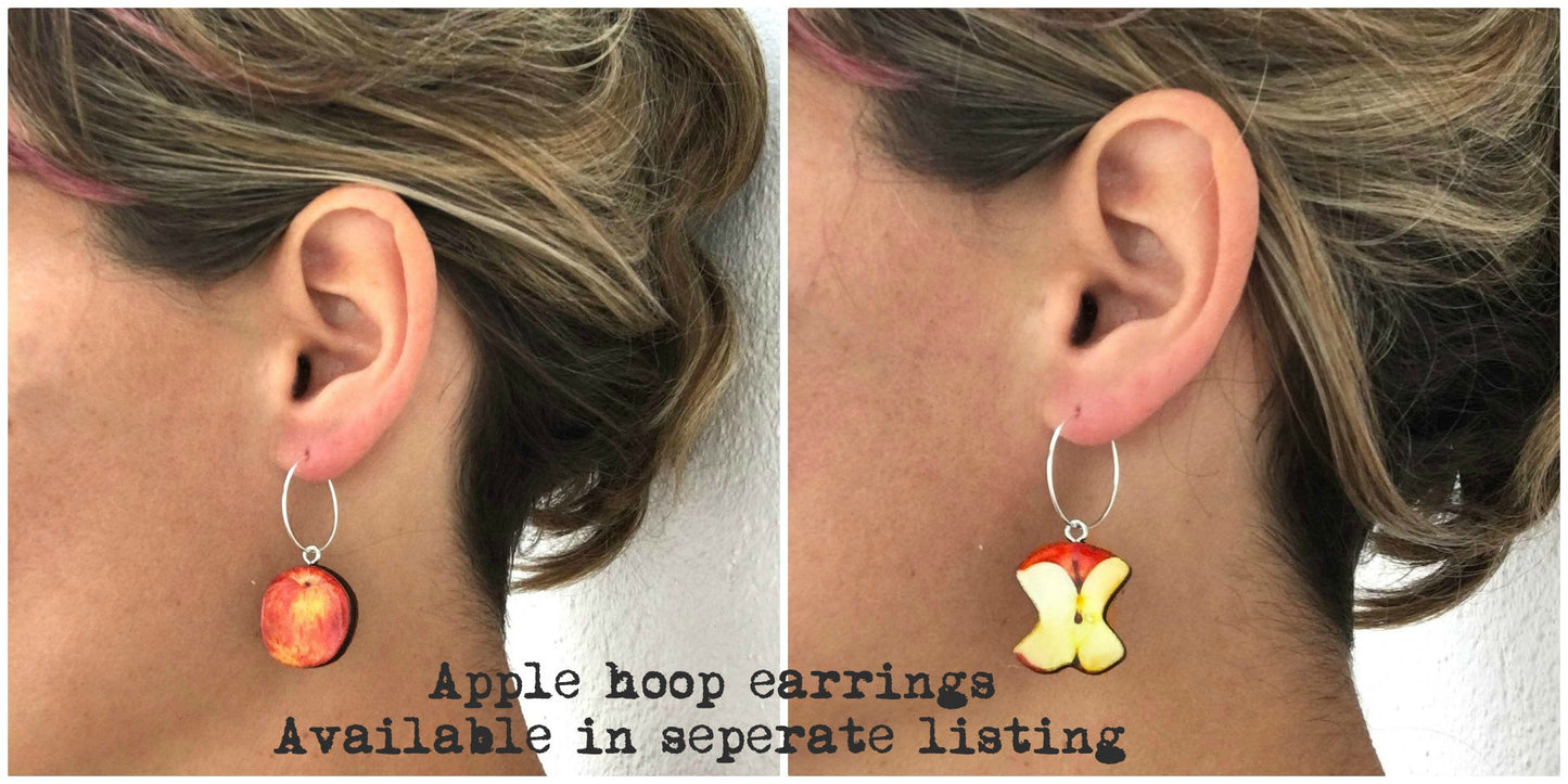 Apple stud earrings